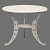 Castle white colored  Iron Table - photo
