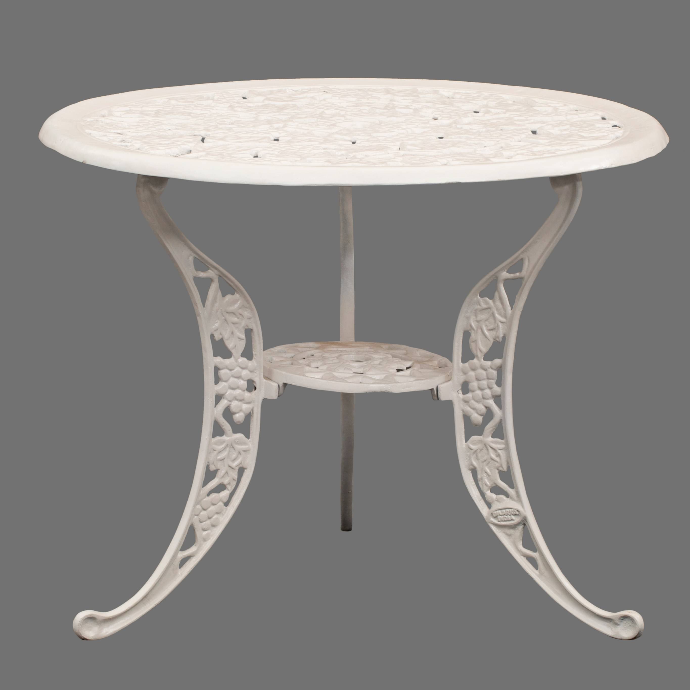 Castle white colored  Iron Table