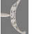 Castle white colored  Iron Table - top_view