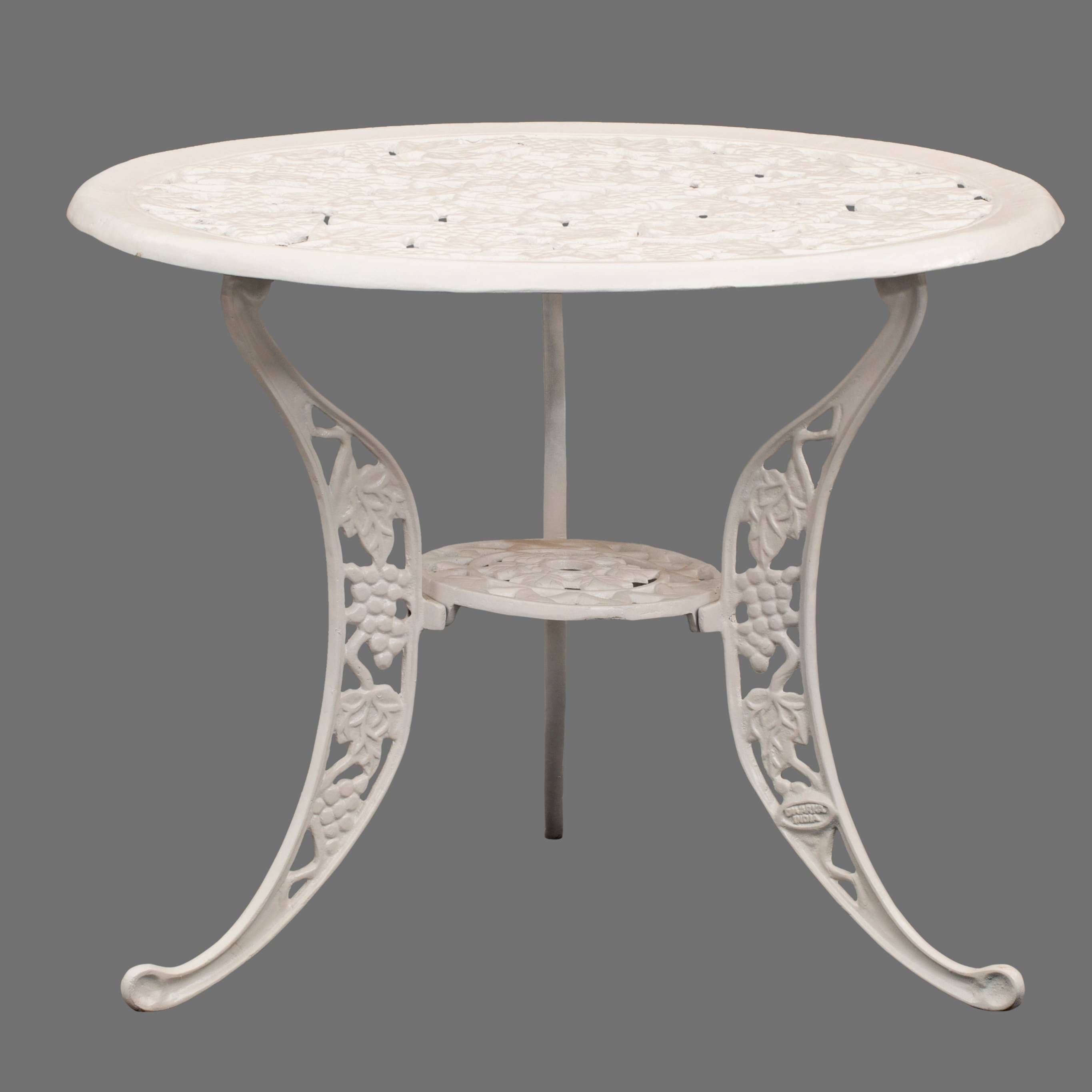 Castle white colored  Iron Table