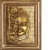 Buddha wall mural  in antique golden in FRP - front_view
