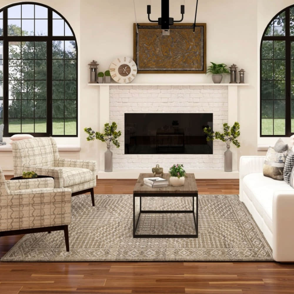 Blended Wool and Viscose, 5 X 7 FT, 8mm - photo