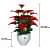 Anthurium flower  bunch - top_view