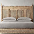 Wooden Carved Bed I Furniture - left_view