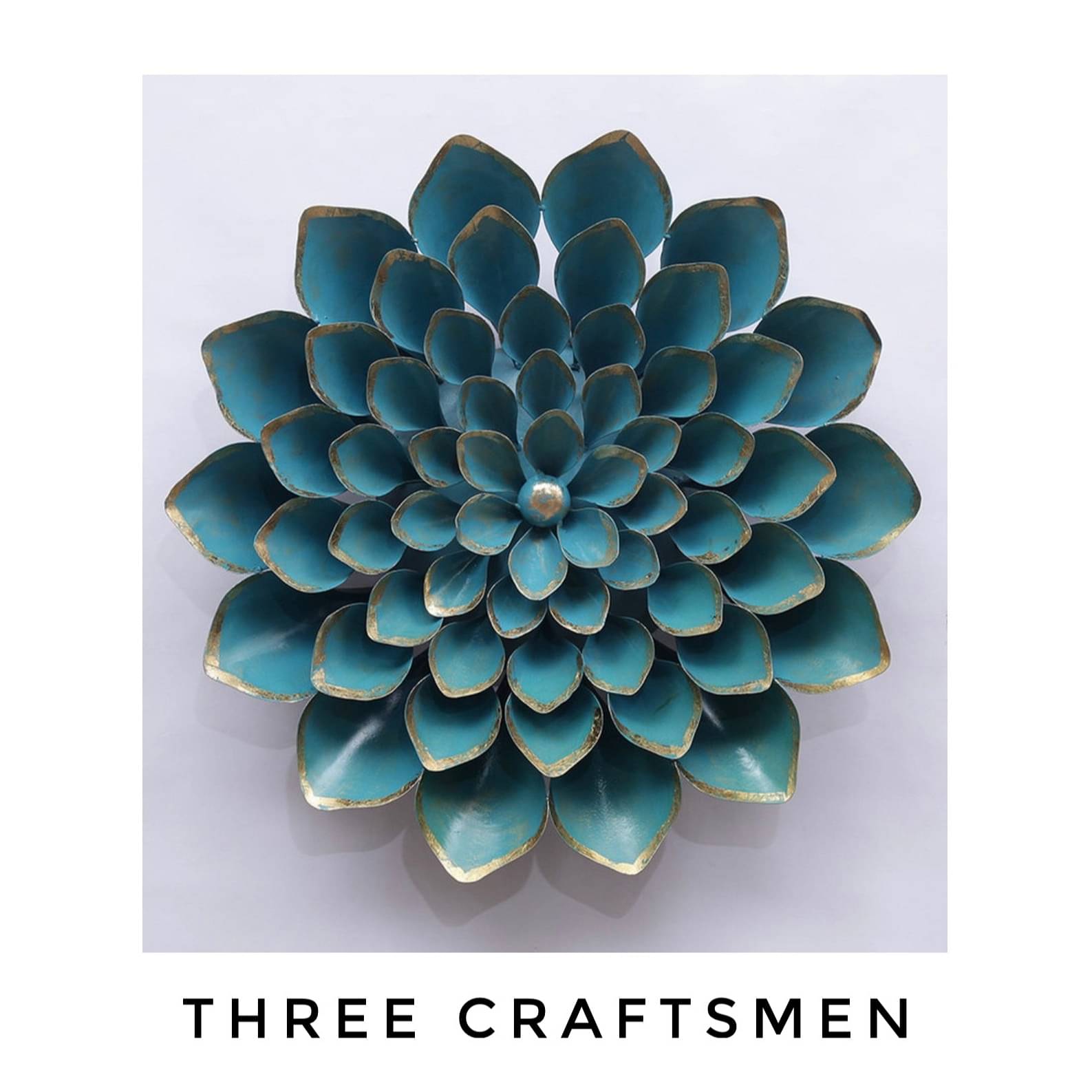 3D Asteria Flower Metal Wall Art
