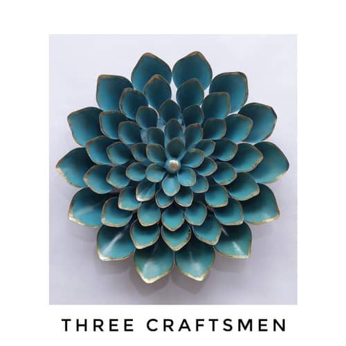 3D Asteria Flower Metal Wall Art