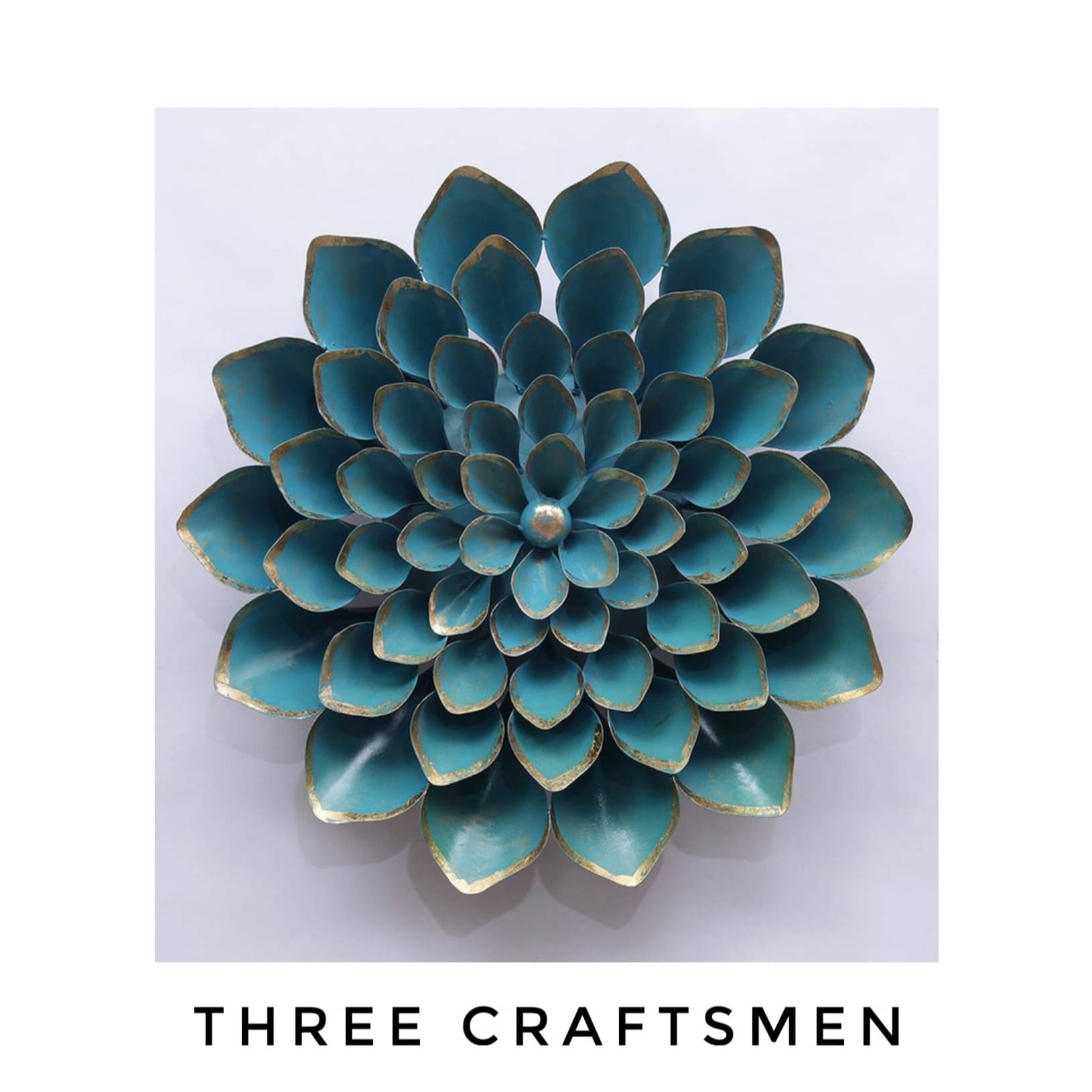 3D Asteria Flower Metal Wall Art