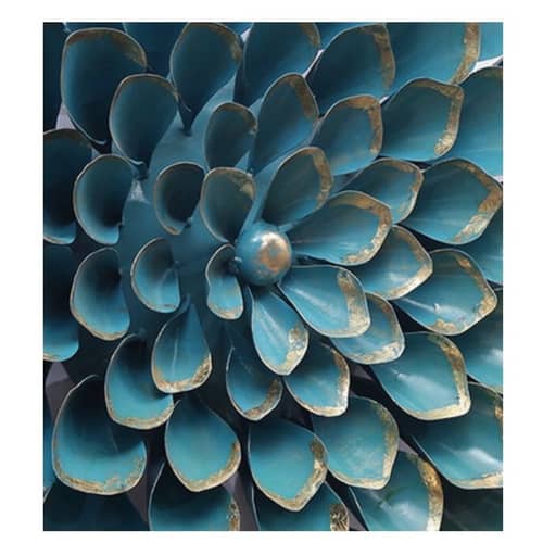 3D Asteria Flower Metal Wall Art