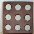 Wooden Tealight Holder For 9 Pieces - front_view