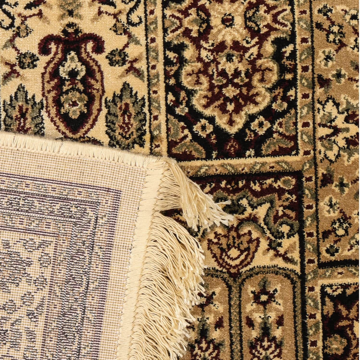 Viscose Carpet, 5x7 SQFT, 6mm Thick Oriental and Traditional Carpet - top_view