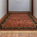 Kashmiri Design Silk Runner Carpet (Reddish-Brown) - left_view