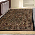 Kashmiri Design Silk Runner Carpet (Brown) - front_view