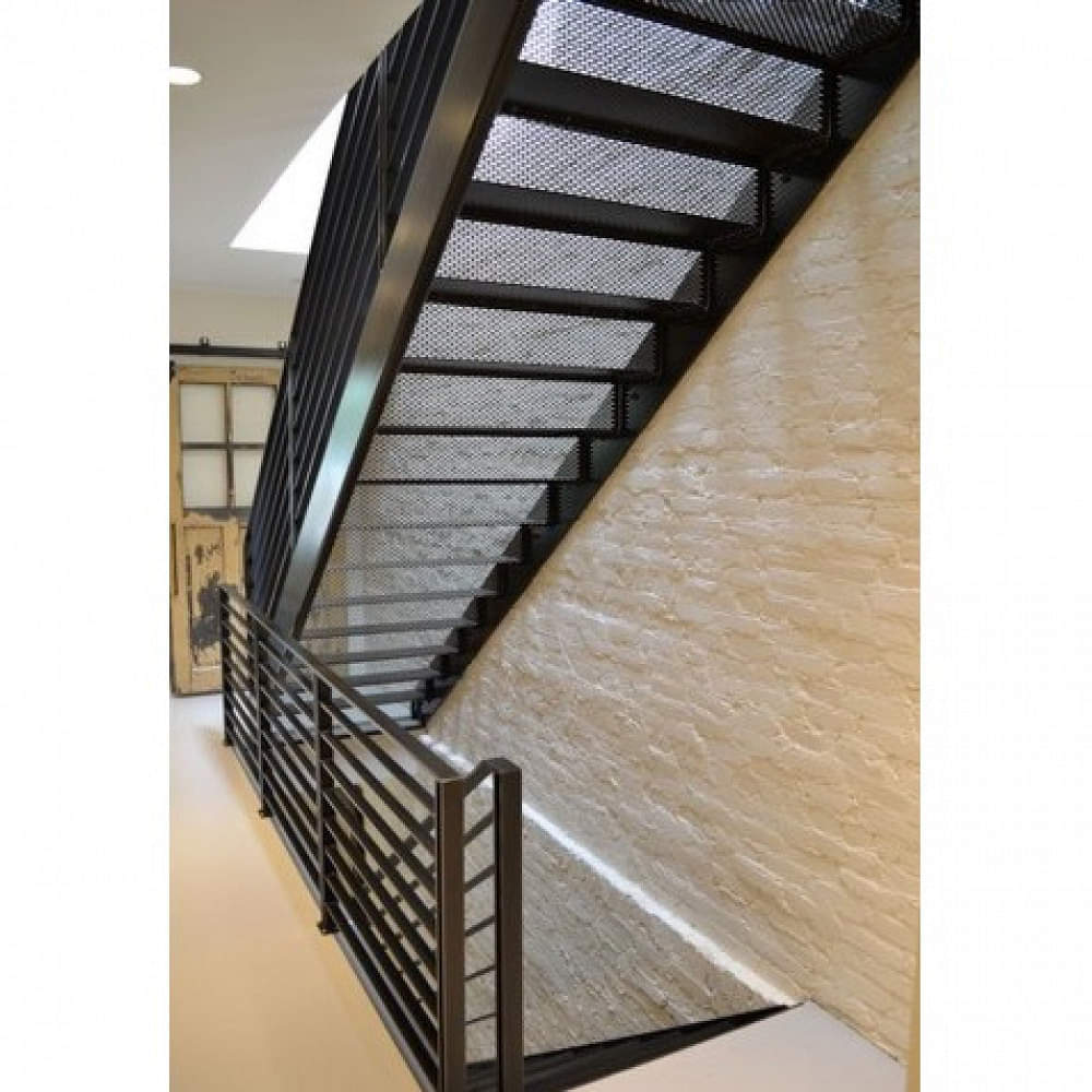Black Mild Steel MS Staircase Railing I 10x0.25x3 foot - photo