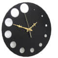 12-inch Wooden Round Shape Wall clock - top_view