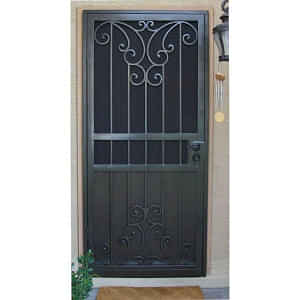 Mild Steel Safety Door (3x0.3x7 foot, Black) - photo