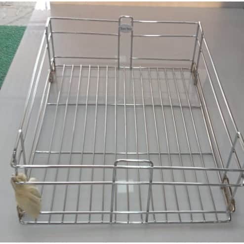 Stainless Steel Kitchen Basket - front_view