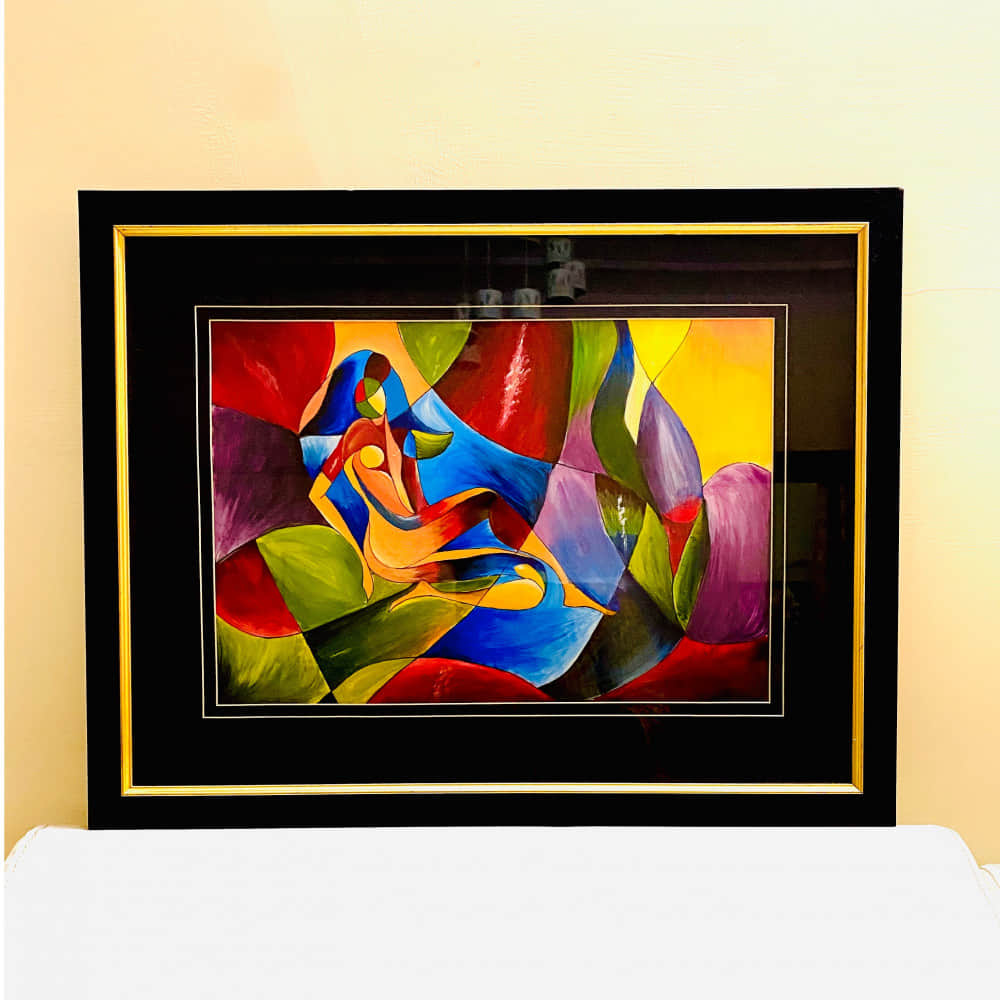 Ankahi- Abstract-Figurative Wall Painting - photo
