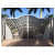 Semi Dome Shaped Black Main Gate - front_view