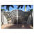 Semi Dome Shaped Black Main Gate - rear_view