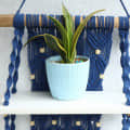 Wall Hanging Shelf (Navy Blue) - photo