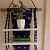 Wall Hanging Shelf (Navy Blue) - left_view