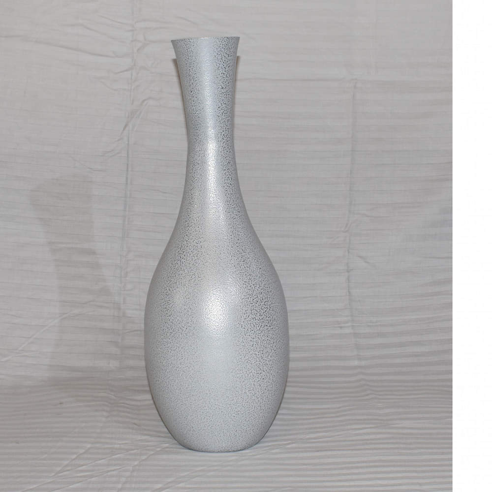 Metallic Flower Vase (Silver) - photo