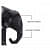 Black Geometric Elephant Artefact - rear_view