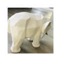 Geometric White Elephant Artefact - rear_view