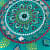 Handmade Decorative Teal Wall Plate - bottom_view