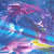 THE WAVES Wall Painting (Abstract Art) - bottom_view
