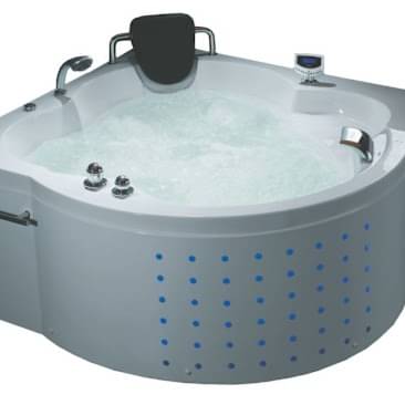 Luxury White Whirlpool Bathtub