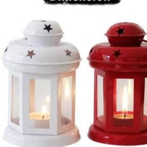 Tealight Candle Holder (Pack of 4 Lanterns) - rear_view