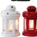 Tealight Candle Holder (Pack of 4 Lanterns) - rear_view