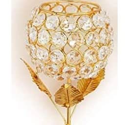 Crystal Tea Light Candle Holder Set of 2 - left_view
