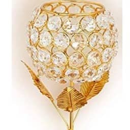 Crystal Tea Light Candle Holder Set of 2