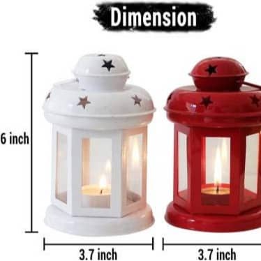 Tealight Candle Holder (Pack of 4 Lanterns)