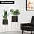 Black Planters Set of 2 - top_view