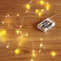 LED String Lights, Fairy Lights Operated by Copper Wire(Warm White) - front_view