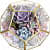 Gold Glass Geometric Terrarium PentagonPlanter - top_view