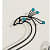 Peacock Decorative Metal Wall Clock - top_view