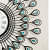 Peacock Decorative Metal Wall Clock - right_view