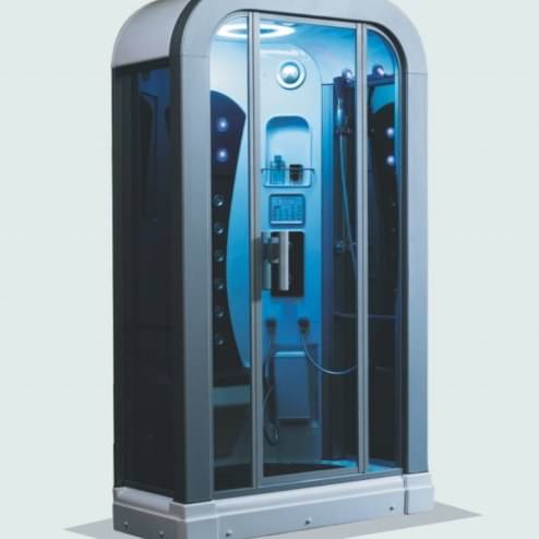 Luxury Grey Bath Cubicle with Thermostatic Function and Variable Lights