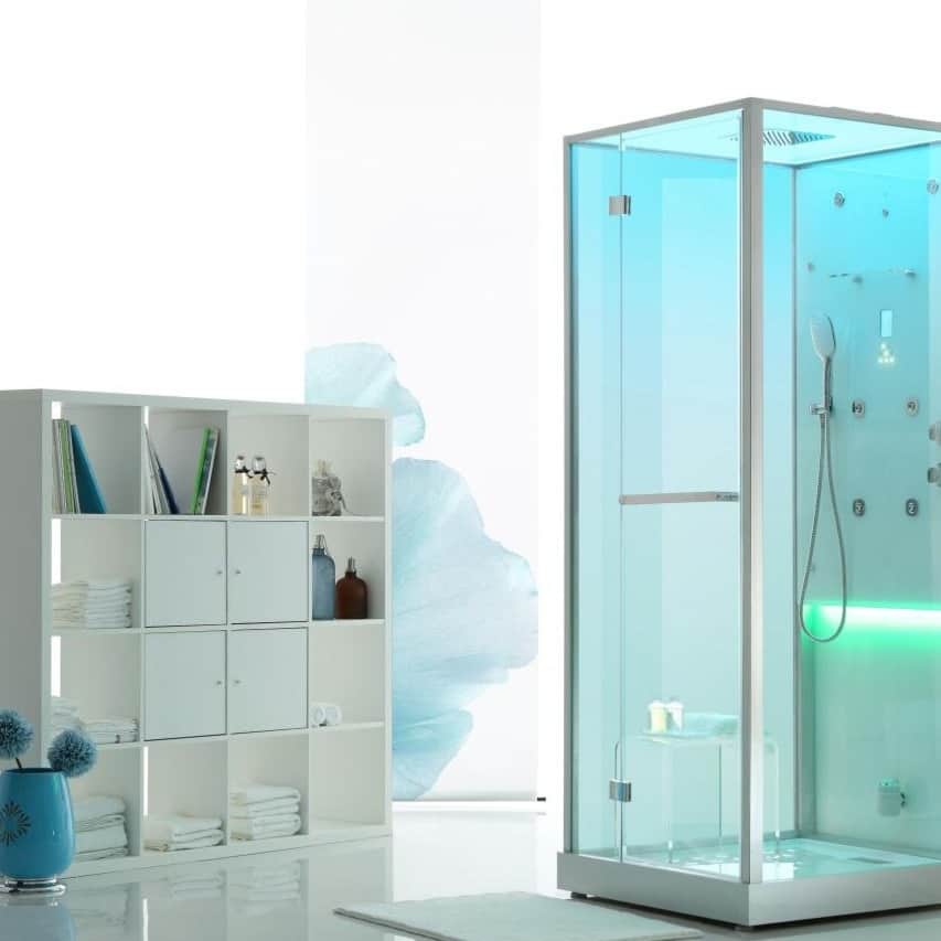Luxury Bath Cabinet/Cubicle with Acrylic Glasses and Computerized Functions - left_view