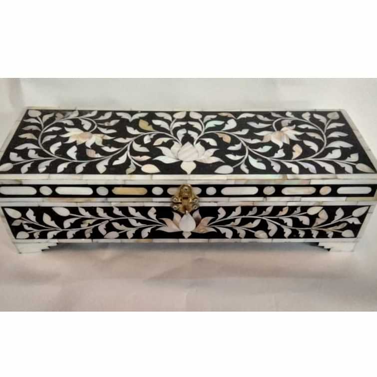 WOOD JEWELRY BOX - photo