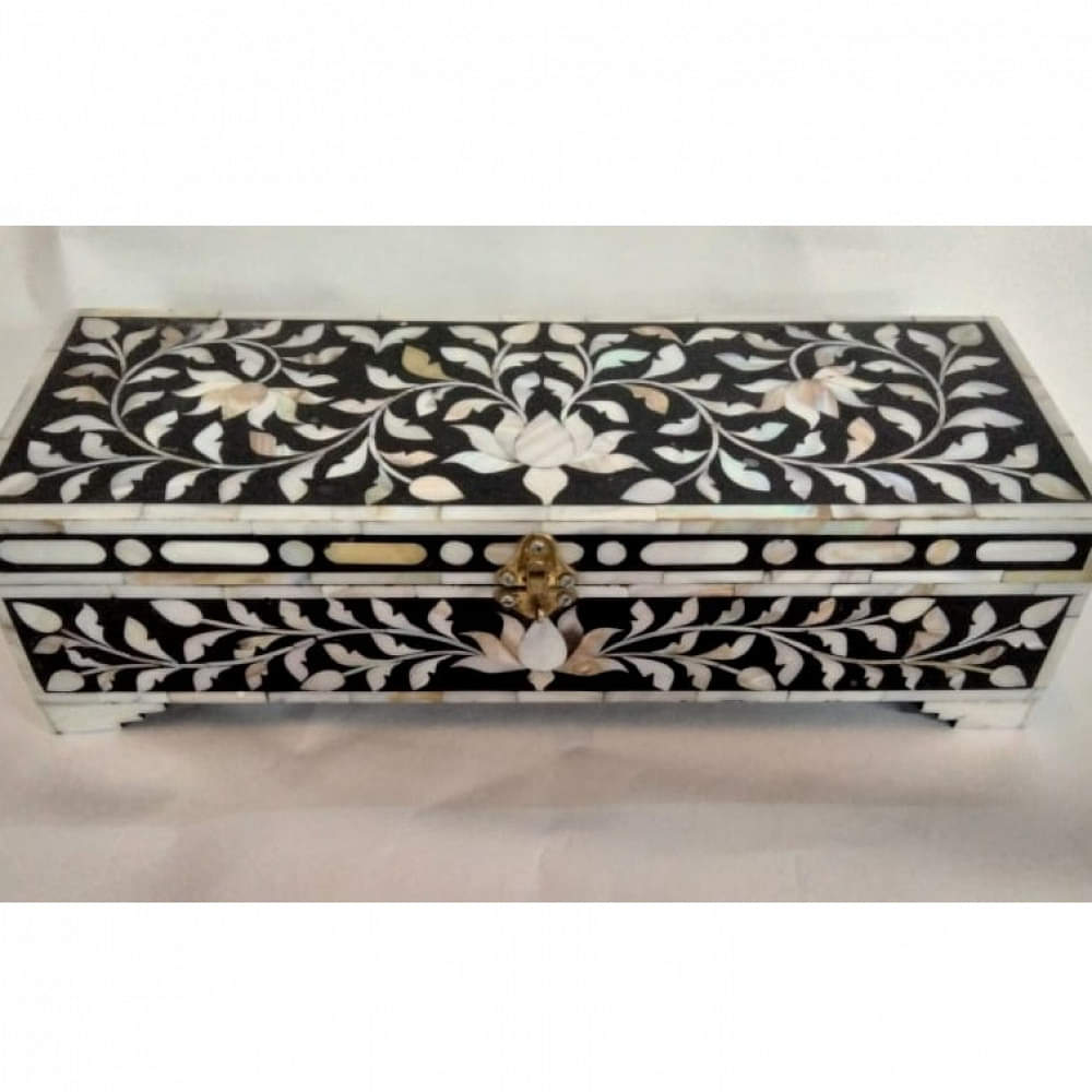 WOOD JEWELRY BOX - photo