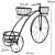MS Cycle Shape Flower Pot Stand - photo