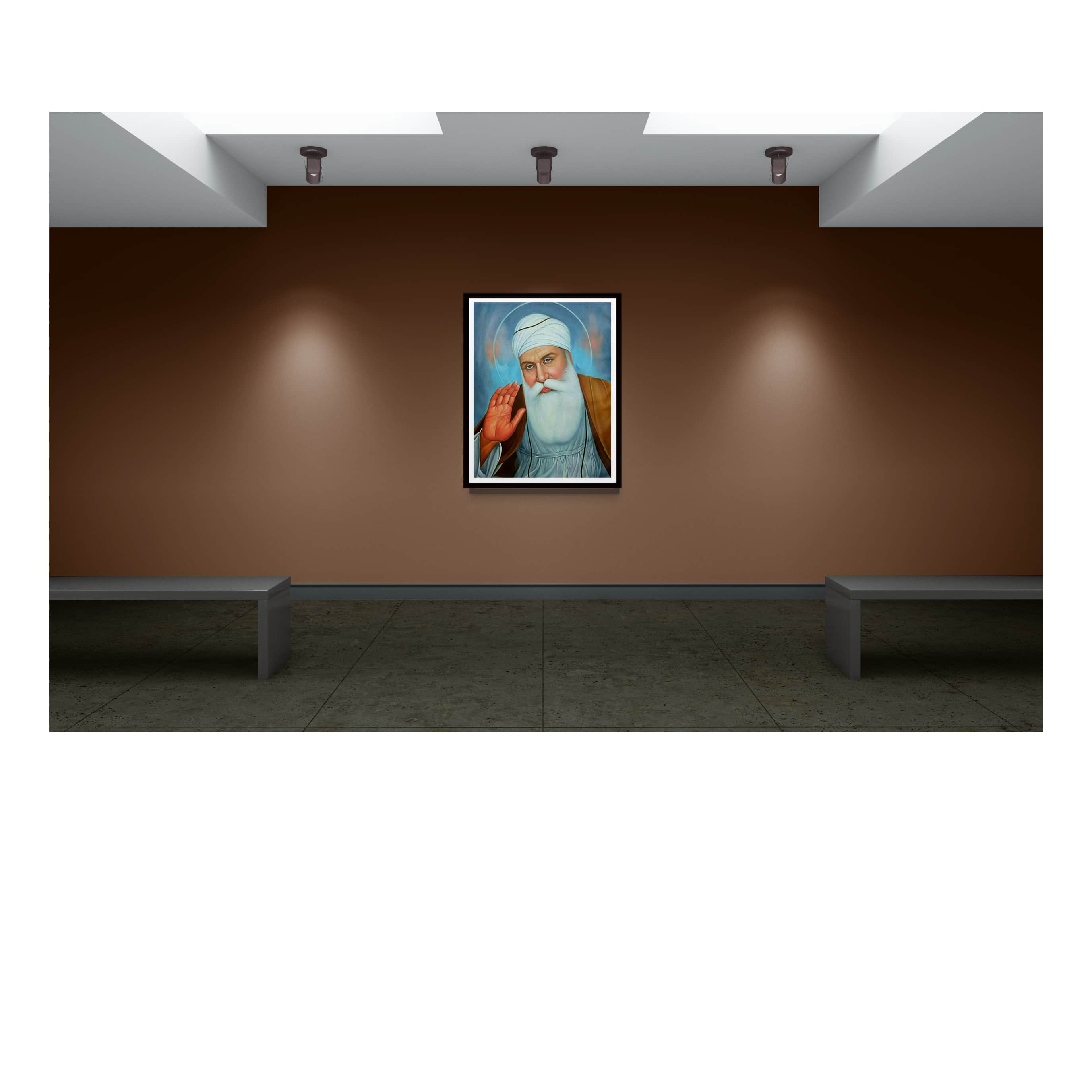 Baba Guru Nanak Dev ji I Wall Painting - left_view
