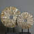 Metal Circle Stand Table Showpiece (Set Of 2) - photo