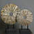 Metal Circle Stand Table Showpiece (Set Of 2) - rear_view