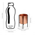 Copper pote for Plants. - front_view